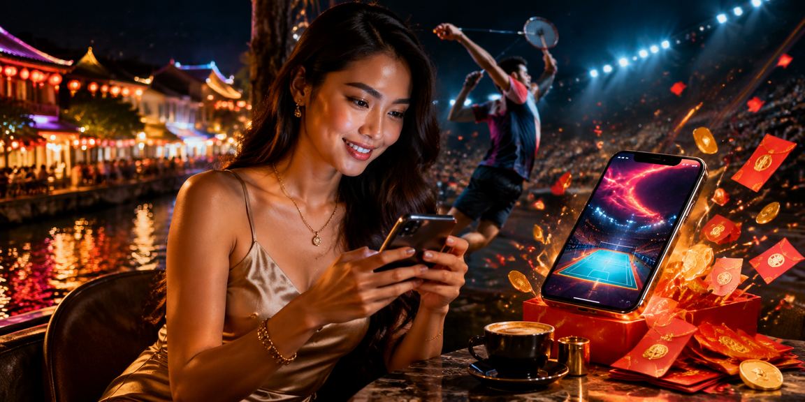 Sampul merah bonus Melaka bergaya Melayu untuk promosi jackpot 55300