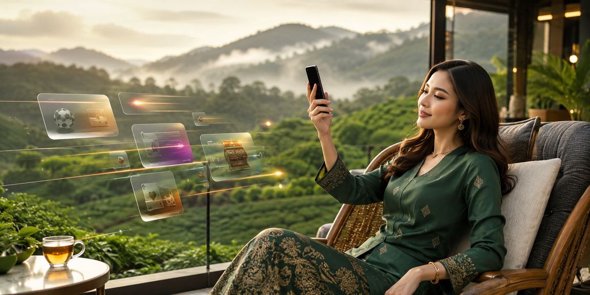 Platform taruhan badminton mudah alih bergaya Melayu Malaysia dengan 55300